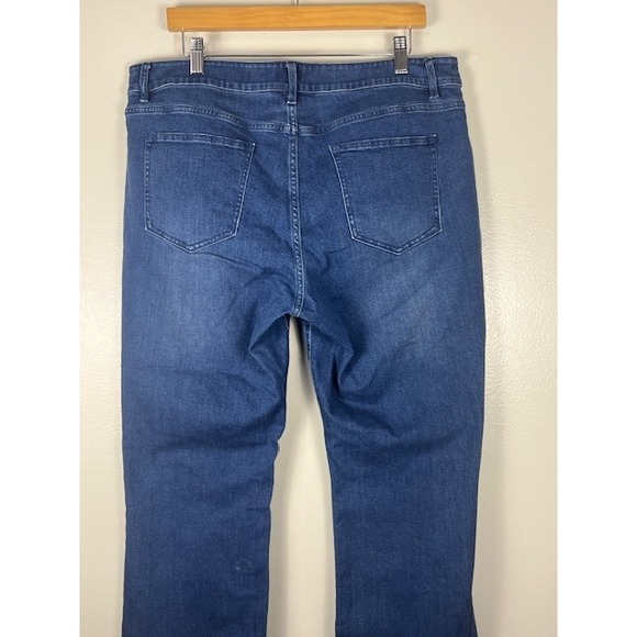 Jill Denim Authentic Fit Boot Cut Blue Wash Jeans Women Size 14 - Picture 5 of 13